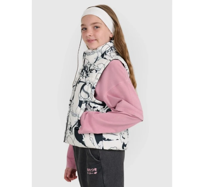 Dívčí rukávy bez rukávů se syntetickou výplní 4F 4FJRAW25TVJAF320-11A dětské Dívčí rukávy bez rukávů se syntetickou výplní 4F 4FJRAW25TVJAF320-11A dětské