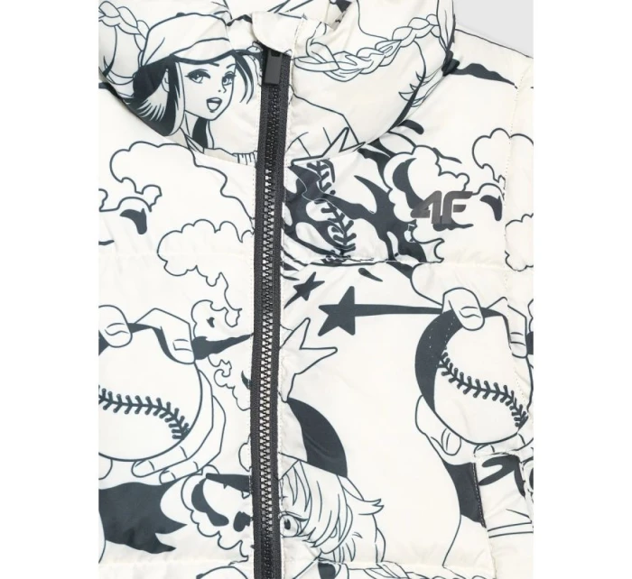 Dívčí rukávy bez rukávů se syntetickou výplní 4F 4FJRAW25TVJAF320-11A dětské Dívčí rukávy bez rukávů se syntetickou výplní 4F 4FJRAW25TVJAF320-11A dětské