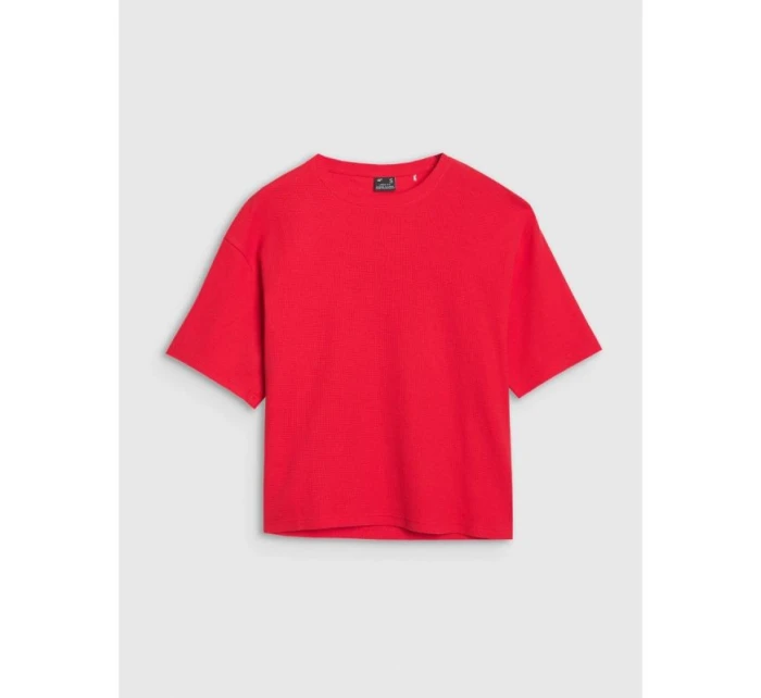 Dámské tričko z vaflového úpletu 4F 4FRSS25TTSHF2651-62S Dámské tričko z vaflového úpletu 4F 4FRSS25TTSHF2651-62S