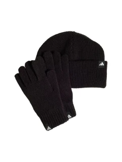 Dětská sada adidas čepice + rukavice černá JP2783