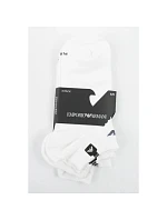 Emporio Armani Calza ponožky na nohy bavlněné bílé pohodlné 3-Pack