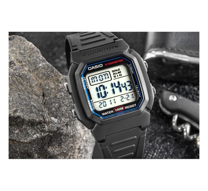 Pánské hodinky CASIO W-800H-1AVES + krabice Pánské hodinky CASIO W-800H-1AVES + krabice