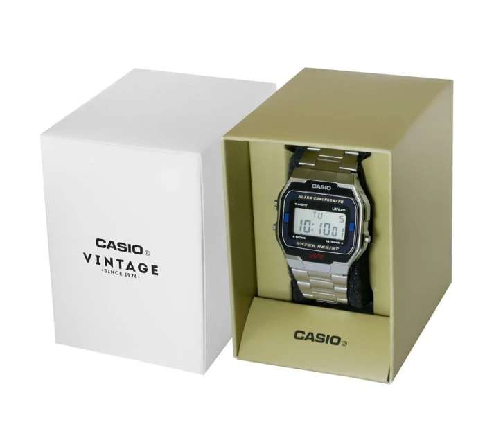 CASIO A163WA-1QES Unisex hodinky + BOX CASIO A163WA-1QES Unisex hodinky + BOX