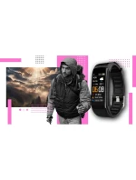 Black and Pink 2 Stripes model 21804517 - Giewont Black and Pink 2 Stripes model 21804517 - Giewont