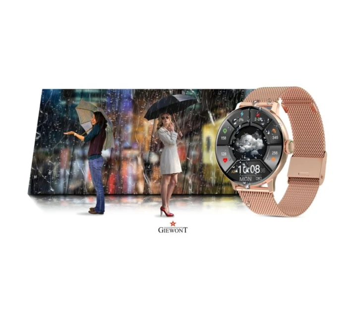 Dámské chytré hodinky Pink Gold model 21804667 - Giewont Dámské chytré hodinky Pink Gold model 21804667 - Giewont