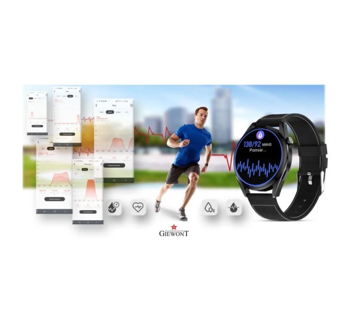 Chytré hodinky Vertex Leather model 21804817 - Giewont Chytré hodinky Vertex Leather model 21804817 - Giewont