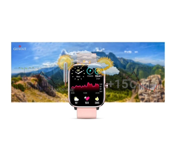 Chytré hodinky Pink model 21804903 - Giewont Chytré hodinky Pink model 21804903 - Giewont