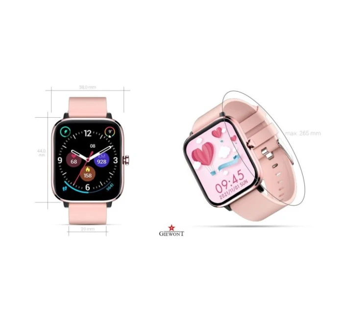 Chytré hodinky Pink model 21804903 - Giewont Chytré hodinky Pink model 21804903 - Giewont