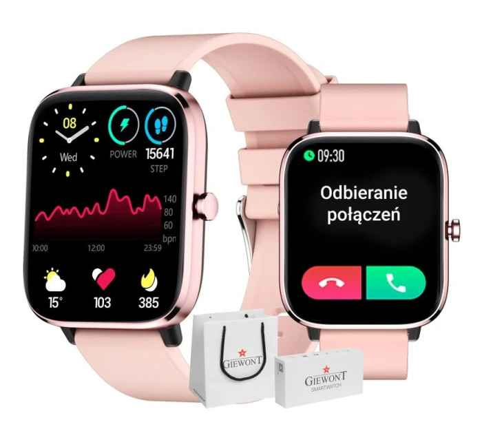 Chytré hodinky Pink model 21804903 - Giewont Chytré hodinky Pink model 21804903 - Giewont