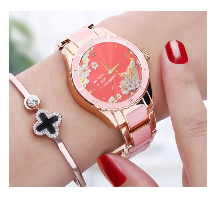 Dámské chytré hodinky Pink model 21804951 - RUBICON Dámské chytré hodinky Pink model 21804951 - RUBICON