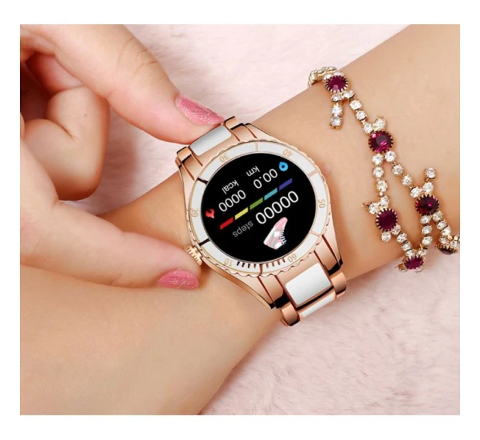 Dámské chytré hodinky Pink model 21804951 - RUBICON Dámské chytré hodinky Pink model 21804951 - RUBICON