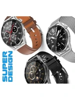 Černý silikonový řemínek + černý kožený řemínek model 21804953 - RUBICON Černý silikonový řemínek + černý kožený řemínek model 21804953 - RUBICON