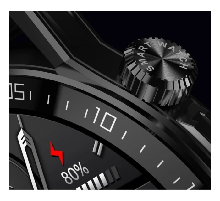 Chytré hodinky Černý silikonový řemínek + černý náramek model 21804955 - RUBICON Chytré hodinky Černý silikonový řemínek + černý náramek model 21804955 - RUBICON