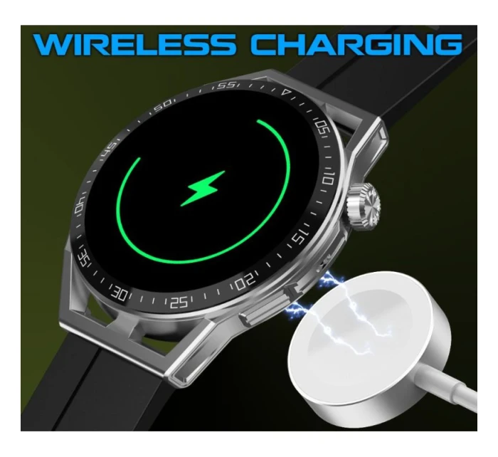 Chytré hodinky Černý silikonový řemínek + černý náramek model 21804955 - RUBICON Chytré hodinky Černý silikonový řemínek + černý náramek model 21804955 - RUBICON