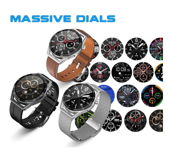 Chytré hodinky Černý silikonový řemínek + černý náramek model 21804955 - RUBICON Chytré hodinky Černý silikonový řemínek + černý náramek model 21804955 - RUBICON