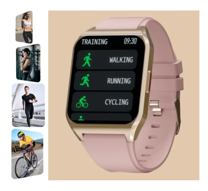 Chytré hodinky Gold Pink model 21804957 - RUBICON Chytré hodinky Gold Pink model 21804957 - RUBICON