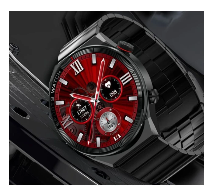 Chytré hodinky Black Metal + model 21804963 - RUBICON Chytré hodinky Black Metal + model 21804963 - RUBICON