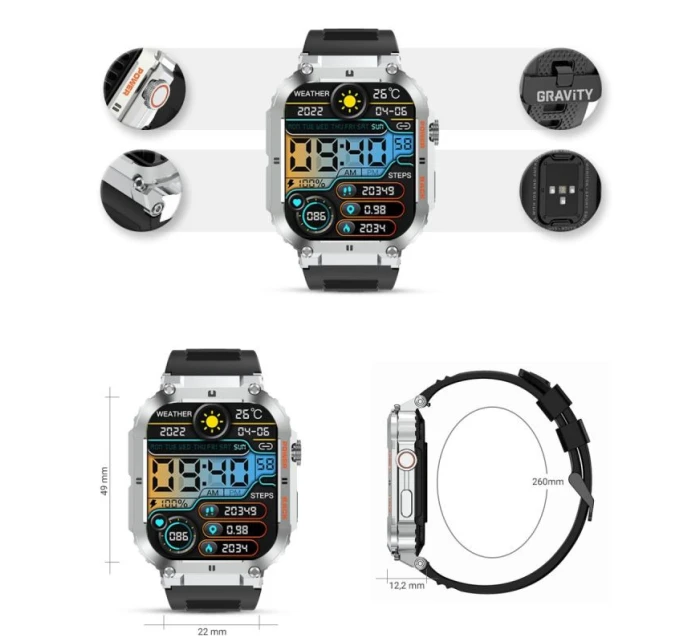 Chytré hodinky model 21805035 - Gravity Chytré hodinky model 21805035 - Gravity