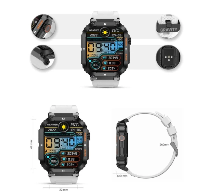 Chytré hodinky model 21805037 - Gravity Chytré hodinky model 21805037 - Gravity