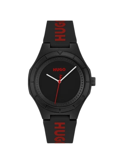 HUGO Lit For Him Pánské hodinky černé 1530343 + BOX HUGO Lit For Him Pánské hodinky černé 1530343 + BOX