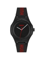 HUGO Lit For Him Pánské hodinky černé 1530343 + BOX HUGO Lit For Him Pánské hodinky černé 1530343 + BOX