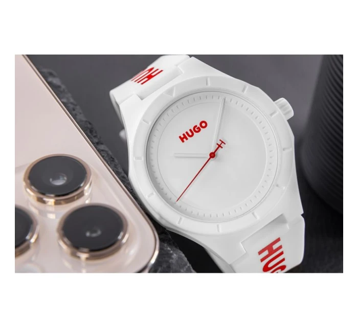 HUGO Lit For Him White 1530345 + BOX Pánské hodinky HUGO Lit For Him White 1530345 + BOX Pánské hodinky