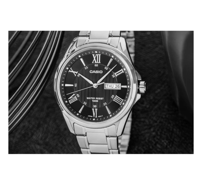 Pánské hodinky CASIO MTP-1384D-1AVDF + krabice Pánské hodinky CASIO MTP-1384D-1AVDF + krabice