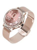 Dámské chytré hodinky Rose Gold Náramek + řemínek model 21806345 - RUBICON Dámské chytré hodinky Rose Gold Náramek + řemínek model 21806345 - RUBICON