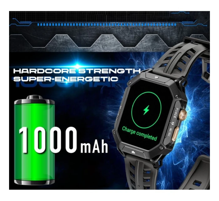 Pánské chytré hodinky GREY model 21806353 - RUBICON Pánské chytré hodinky GREY model 21806353 - RUBICON