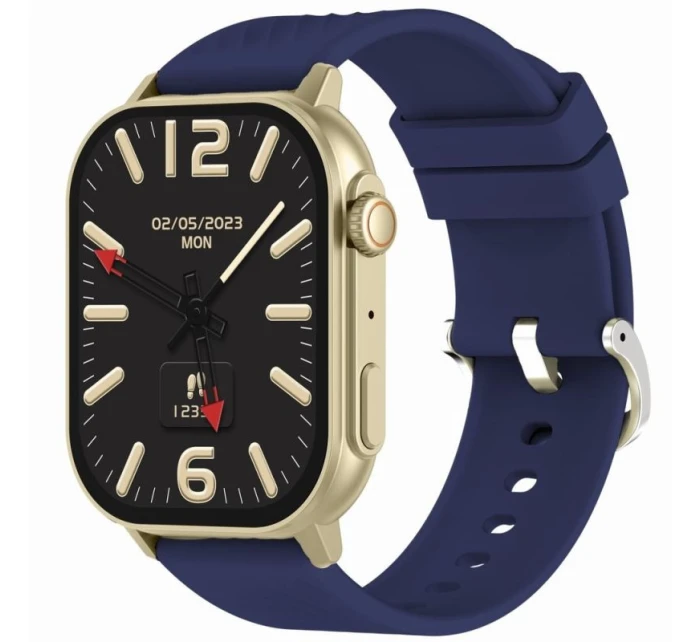 Dámské chytré hodinky Navy Blue Strap + zlatý náramek model 21806491 - Gravity Dámské chytré hodinky Navy Blue Strap + zlatý náramek model 21806491 - Gravity