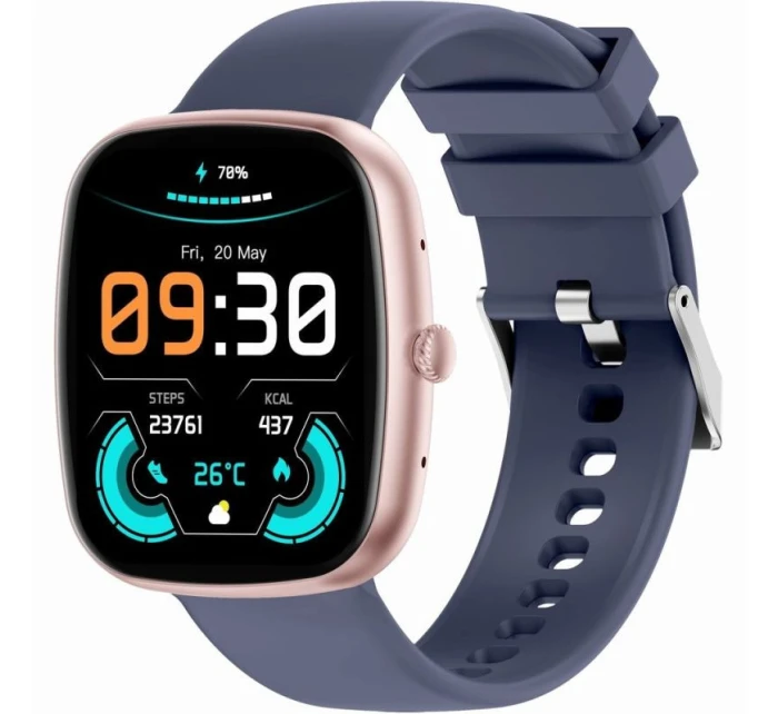 Dámské chytré hodinky Pink Strap + Navy Blue Strap model 21807099 - Gravity Dámské chytré hodinky Pink Strap + Navy Blue Strap model 21807099 - Gravity