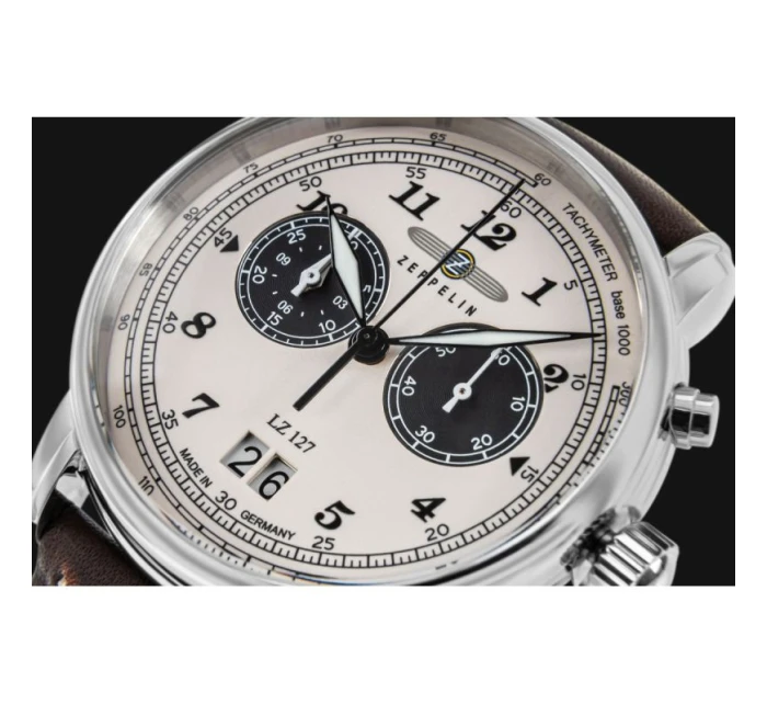 ZEPPELIN Graf Chronograph Pánské hodinky LZ 127 + BOX ZEPPELIN Graf Chronograph Pánské hodinky LZ 127 + BOX