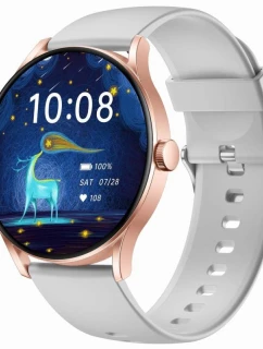 Chytré hodinky Gravity Grey Pink GT2-3 PRO