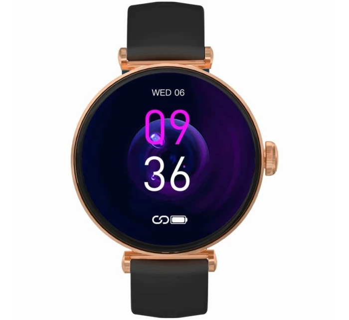 Chytré hodinky Rose Gold Black 2 Strap model 21807435 - Gravity Chytré hodinky Rose Gold Black 2 Strap model 21807435 - Gravity