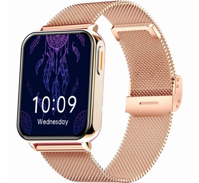 Chytré hodinky Rose Gold Black 2 Strap model 21807469 - Gravity Chytré hodinky Rose Gold Black 2 Strap model 21807469 - Gravity