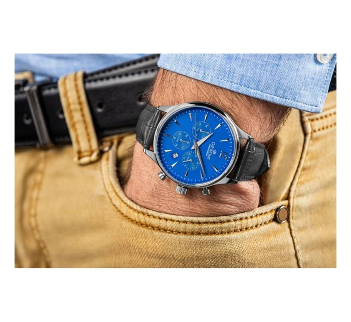 Pánské hodinky Chronograph Sapphire Black and Blue model 21807551 - Giewont Pánské hodinky Chronograph Sapphire Black and Blue model 21807551 - Giewont