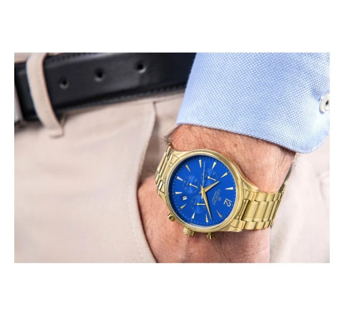 Pánské hodinky Giewont Chronograph Sapphire Gold Blue GW6310-B5 Pánské hodinky Giewont Chronograph Sapphire Gold Blue GW6310-B5