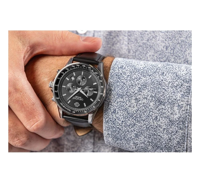 Pánské hodinky Chronograph Sapphire Black model 21807585 - Giewont Pánské hodinky Chronograph Sapphire Black model 21807585 - Giewont