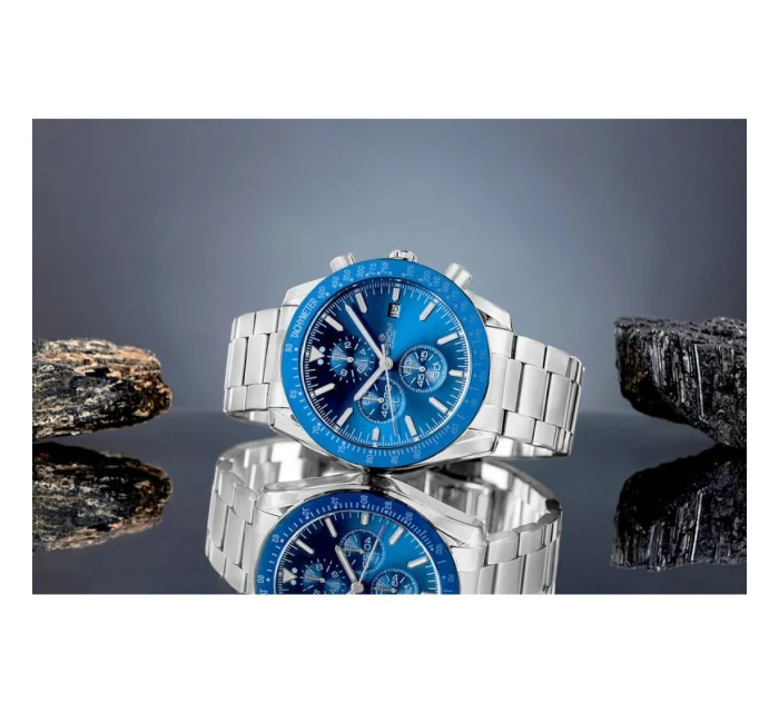 Pánské hodinky Chronograph Sapphire Silver Blue model 21807591 - Giewont Pánské hodinky Chronograph Sapphire Silver Blue model 21807591 - Giewont