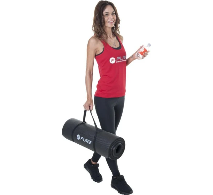 Cvičební podložka NBR BLACK 180x60x1,5 cm s otvory PURE 2 IMPROVE Cvičební podložka NBR BLACK 180x60x1,5 cm s otvory PURE 2 IMPROVE