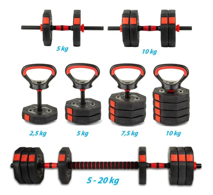 KOMPOZITNÍ ČINKA KETTLEBELL 4V1 20KG ENERO FIT KOMPOZITNÍ ČINKA KETTLEBELL 4V1 20KG ENERO FIT