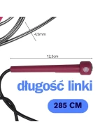 RYCHLOSTNÍ ŠVIHADLO PVC 285CM RŮŽOVÉ ENERO FIT