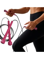 RYCHLOSTNÍ ŠVIHADLO PVC 285CM RŮŽOVÉ ENERO FIT