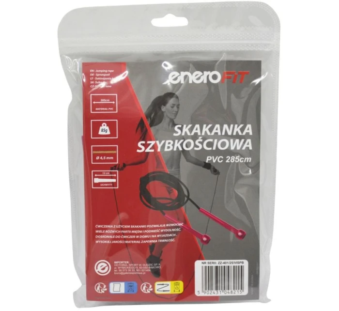 RYCHLOSTNÍ ŠVIHADLO PVC 285CM RŮŽOVÉ ENERO FIT RYCHLOSTNÍ ŠVIHADLO PVC 285CM RŮŽOVÉ ENERO FIT