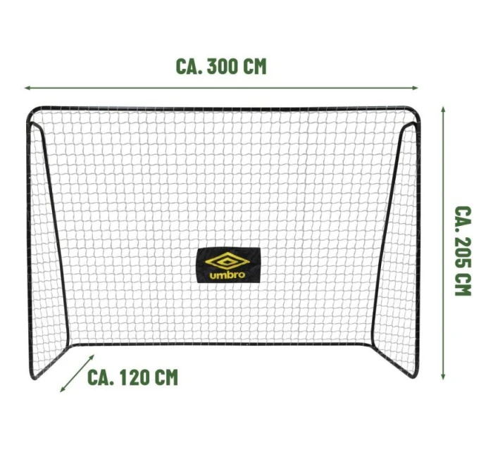 Fotbalová branka se sítí 300x205x120 cm UMBRO Fotbalová branka se sítí 300x205x120 cm UMBRO