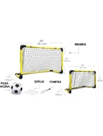 SKLÁDACÍ FOTBALOVÁ BRANKA 91X43X61CM 36X17X24CM S NASTAVENÍM VÝŠKY A ŠÍŘKY