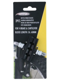 BRZDOVÉ DESTIČKY 2KS 60MM MATICE PRO MONTÁŽ JÍZDNÍHO KOLA