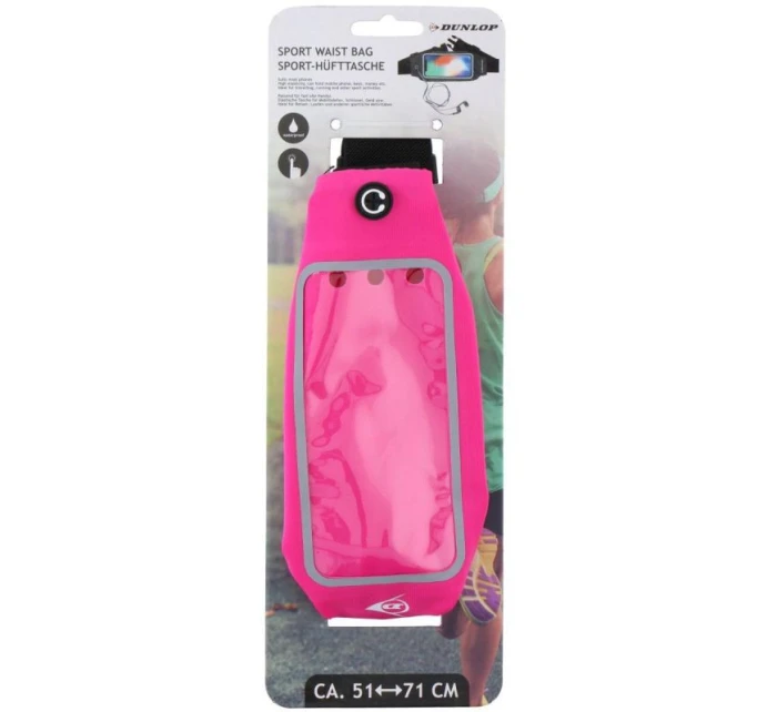 SPORTOVNÍ VODOTĚSNÉ BĚŽECKÉ LEDVINOVÉ POUZDRO S OKÉNKEM NA TELEFON DUNLOP RŮŽOVÉ SPORTOVNÍ VODOTĚSNÉ BĚŽECKÉ LEDVINOVÉ POUZDRO S OKÉNKEM NA TELEFON DUNLOP RŮŽOVÉ