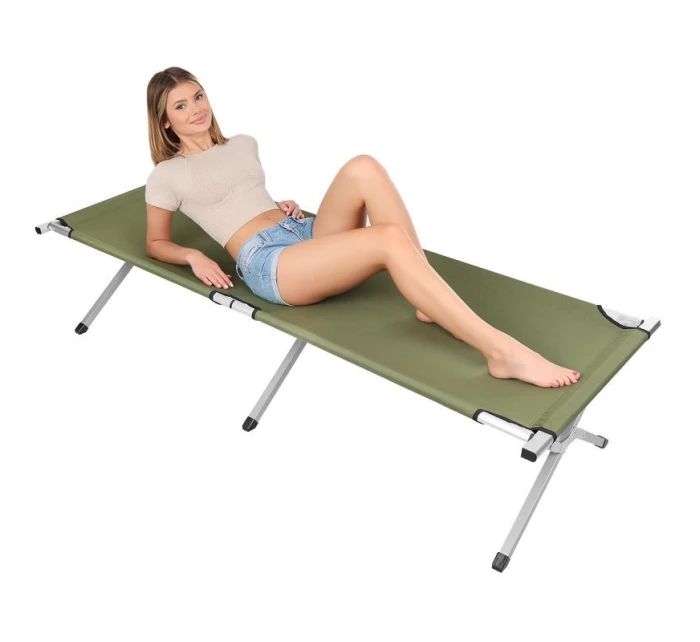 SKLÁDACÍ CESTOVNÍ POSTEL S POTAHEM ZELENÁ SKLÁDACÍ CESTOVNÍ POSTEL S POTAHEM ZELENÁ