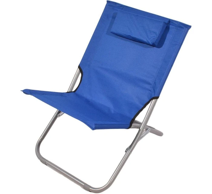 SKLÁDACÍ PLÁŽOVÉ LEHÁTKO S OPĚRKOU HLAVY 47X61X58CM NÁMOŘNICKÁ MODŘ SKLÁDACÍ PLÁŽOVÉ LEHÁTKO S OPĚRKOU HLAVY 47X61X58CM NÁMOŘNICKÁ MODŘ